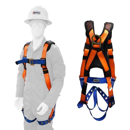 STARKE Safety Harness, Vest Style, Polyester SDH200-3X